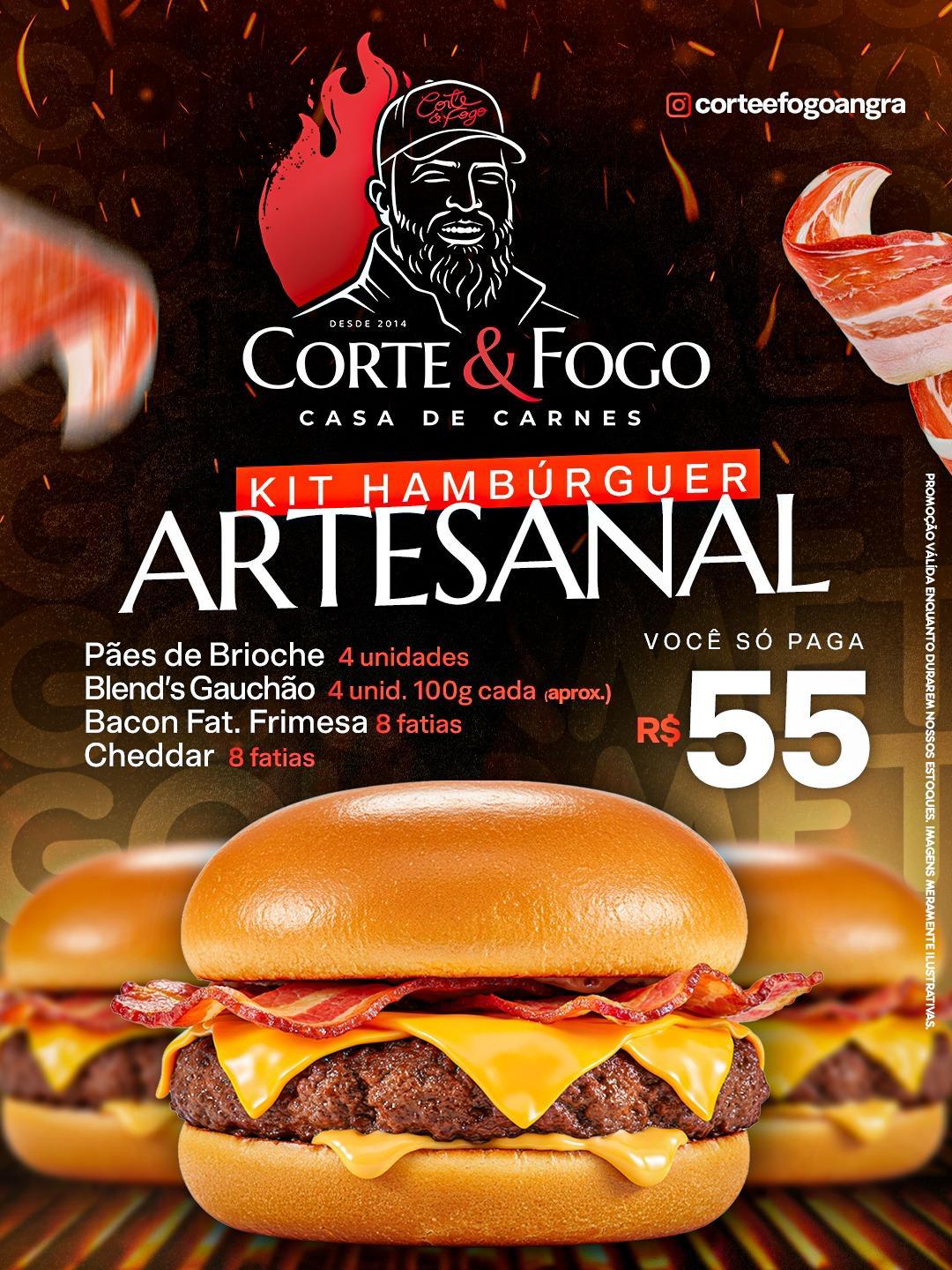 Kit Hamburguer Artesanal